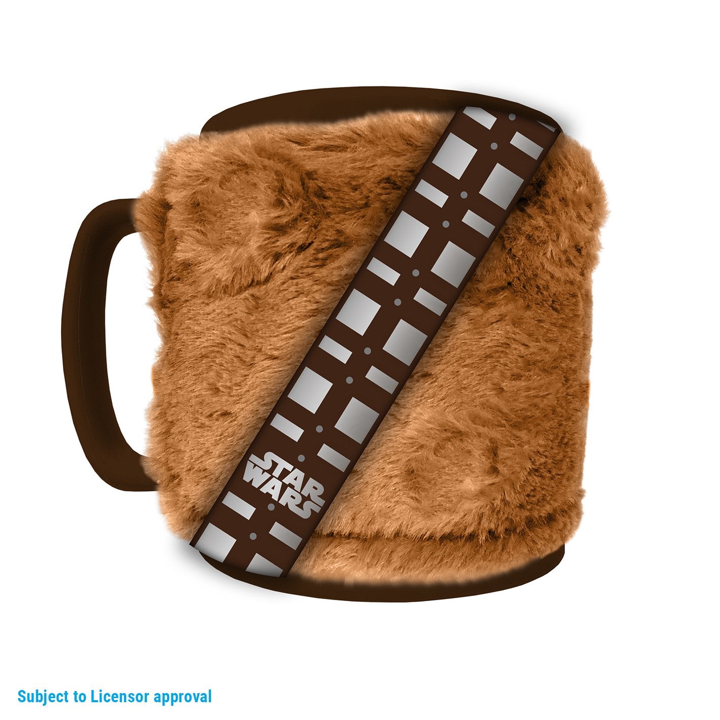 Mug Fuzzy Chewbacca – Star Wars – 440 ml – Officiel. Mug en céramique avec enveloppe en peluche amovible et illustration de Chewbacca. Un accessoire collector parfait pour les fans de Star Wars.


