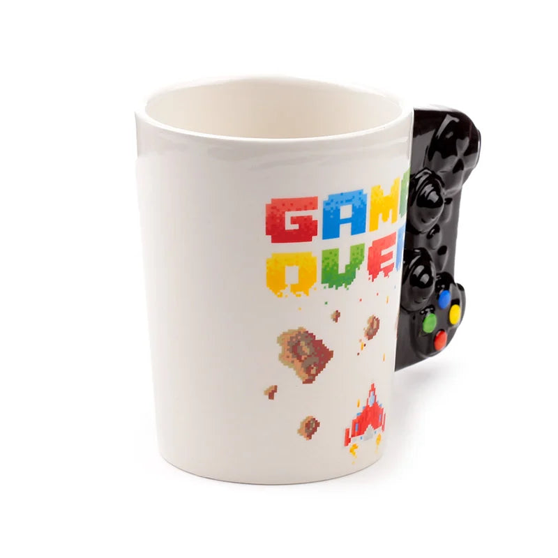 🎮🕹️ GAME OVER - Mug avec Anse Manette 3D - 400 ml 🕹️🎮
