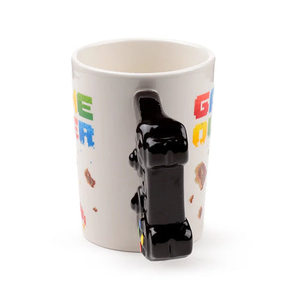 🎮🕹️ GAME OVER - Mug avec Anse Manette 3D - 400 ml 🕹️🎮