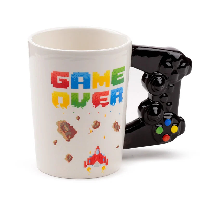 🎮🕹️ GAME OVER - Mug avec Anse Manette 3D - 400 ml 🕹️🎮