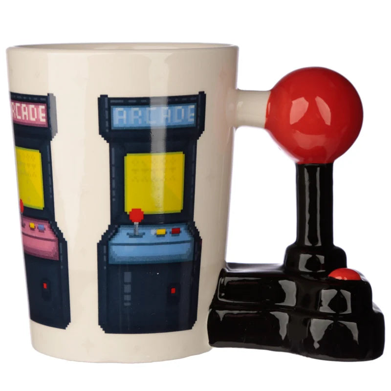 🕹️☕ Game Over – Mug joystick & arcade avec anse 3D 400 ml ☕🕹️