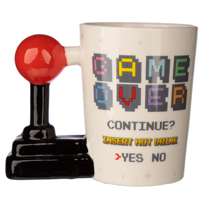 🕹️☕ Game Over – Mug joystick & arcade avec anse 3D 400 ml ☕🕹️