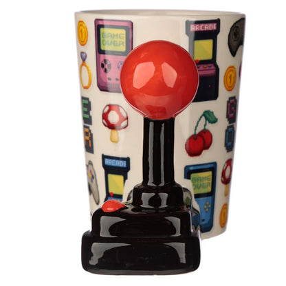 🕹️👾 GAME OVER - Joystick & Pixels - Mug avec Anse 3D - 400 ml 👾🕹️