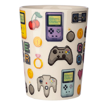 🕹️👾 GAME OVER - Joystick & Pixels - Mug avec Anse 3D - 400 ml 👾🕹️