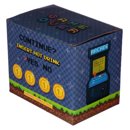 🕹️👾 GAME OVER - Joystick & Pixels - Mug avec Anse 3D - 400 ml 👾🕹️
