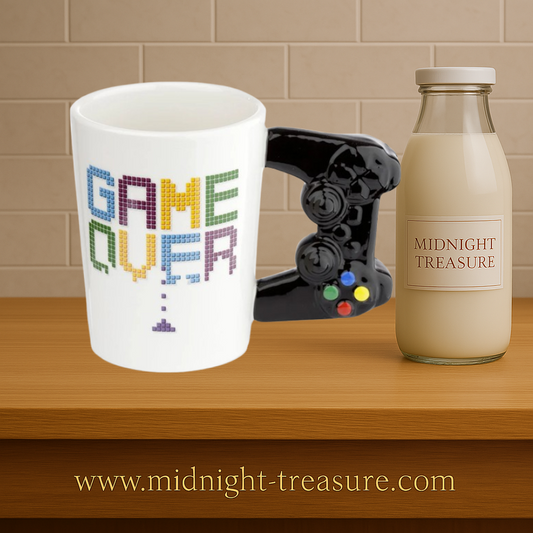 🕹️🔥 GAME OVER – Manette – Mug avec Anse 3D – 400 ml 🔥🕹️