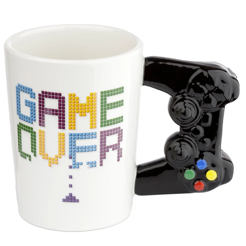 🕹️🔥 GAME OVER – Manette – Mug avec Anse 3D – 400 ml 🔥🕹️