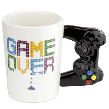🕹️🔥 GAME OVER – Manette – Mug avec Anse 3D – 400 ml 🔥🕹️