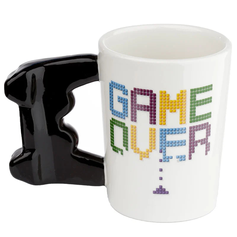 🕹️🔥 GAME OVER – Manette – Mug avec Anse 3D – 400 ml 🔥🕹️