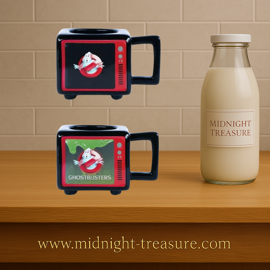 🖤📺 Ghostbusters – I ain’t afraid – mug retro TV thermoréactif – 500 ml 📺🖤