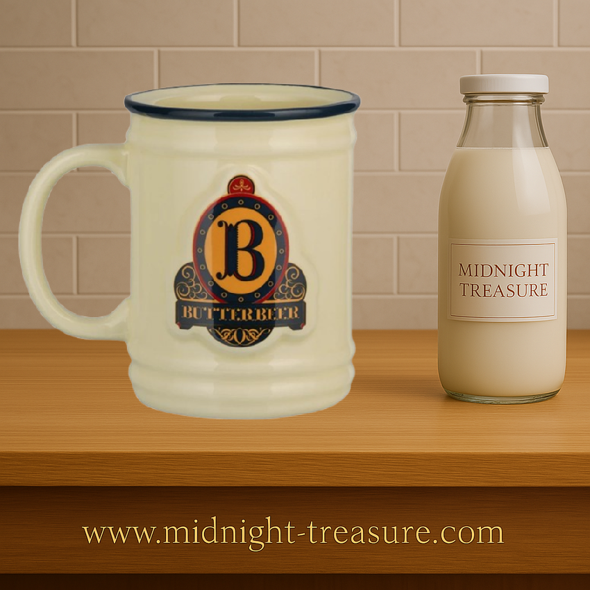 Mug Harry Potter bière au beurre 320 ml en céramique haute qualité, design shaped en relief avec logo Butterbeer.