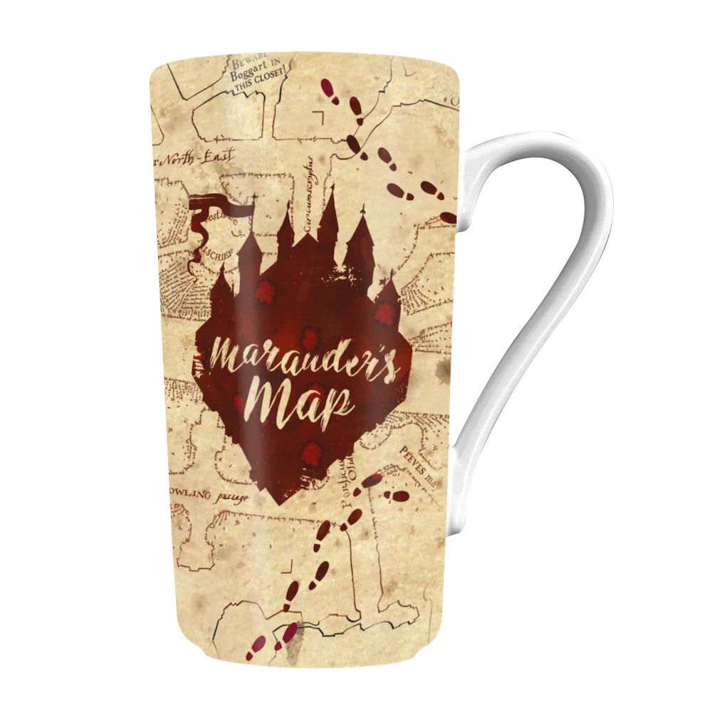 🗺️✨ Harry Potter – Carte du Maraudeur – Mug Latte 470 ml ✨🗺️