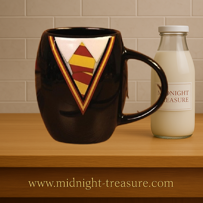 Mug Harry Potter – Gryffondor Uniforme – 425 ml – Officiel. Mug ovale en céramique aux couleurs rouge et or de Gryffondor. Un must-have pour les fans de la saga Harry Potter.
