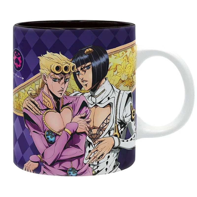 💜⭐ JoJo’s Bizarre Adventure – Giorno & Bruno – mug céramique – 320 ml ⭐💜