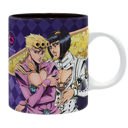 💜⭐ JoJo’s Bizarre Adventure – Giorno & Bruno – mug céramique – 320 ml ⭐💜