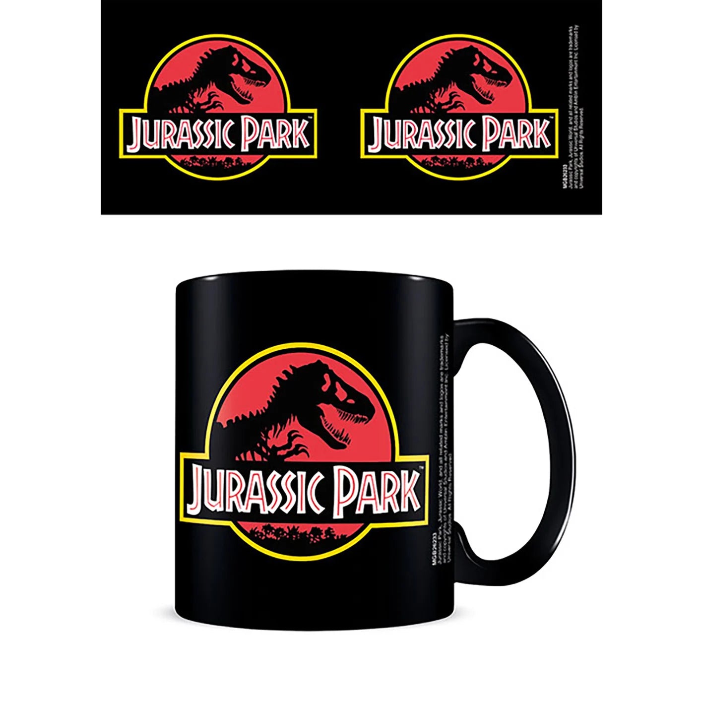 🦖🔥 Jurassic Park – logo – mug noir – 325 ml 🔥🦖