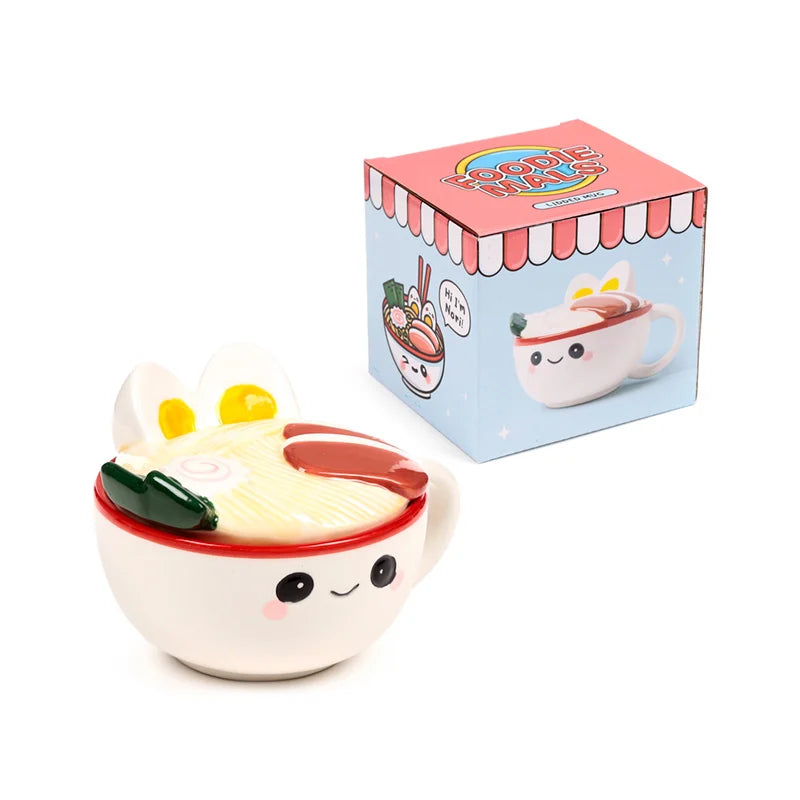 🍜😊 Kawaii – Nori le Ramen – Mug 3D avec couvercle – 250 ml 😊🍜