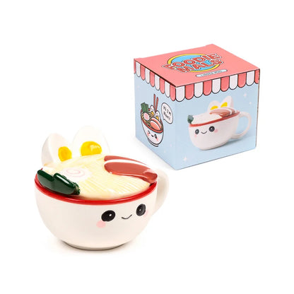 🍜😊 Kawaii – Nori le Ramen – Mug 3D avec couvercle – 250 ml 😊🍜