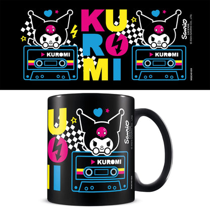 💀🎧 KUROMI - Punk Vibes - Black Pod Mug - 325 ml 🎧💀