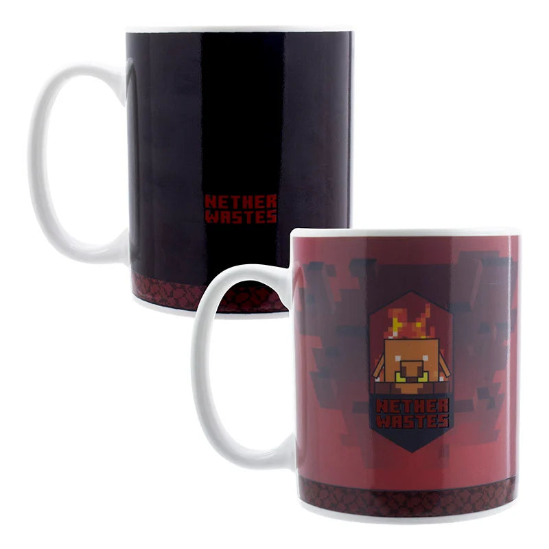 🔥⛏️ Minecraft – Mug thermoréactif Nether 300 ml ⛏️🔥