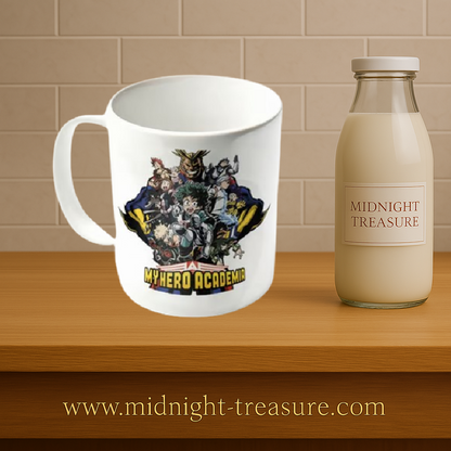 Mug My Hero Academia – Character Burst – 315 ml – Céramique. Mug avec visuel coloré des héros principaux de l’anime. Un indispensable pour tout fan de MHA.