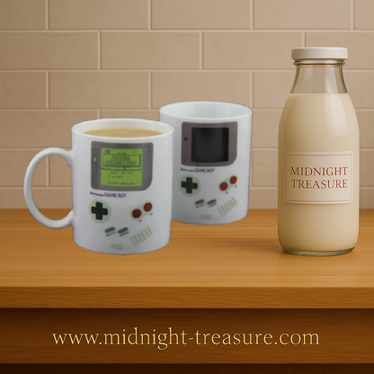 Mug thermoréactif Nintendo Game Boy 300 ml en céramique avec écran qui s’illumine à la chaleur et affiche Super Mario Land.