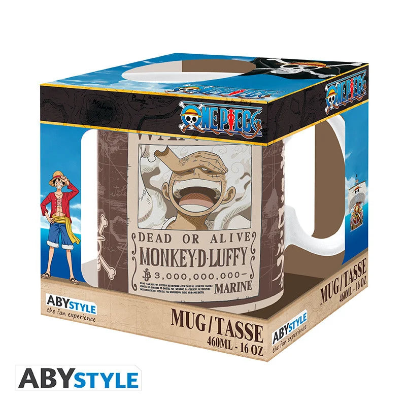 🏴‍☠️🔥 ONE PIECE - Luffy Wanted - Mug 460 ml 🔥🏴‍☠️