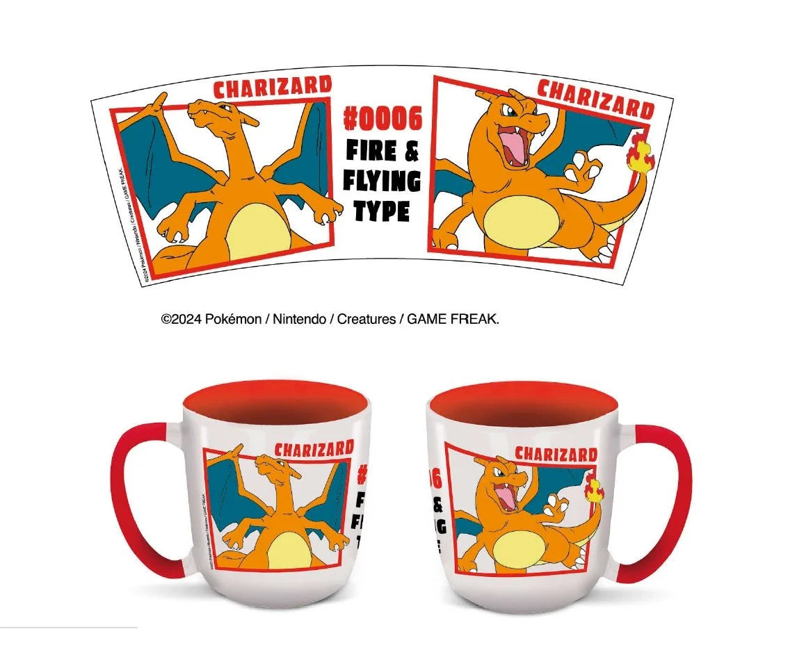 🔥🐉 POKEMON - Dracaufeu - Mug Elite Intérieur Coloré - 384 ml 🐉🔥