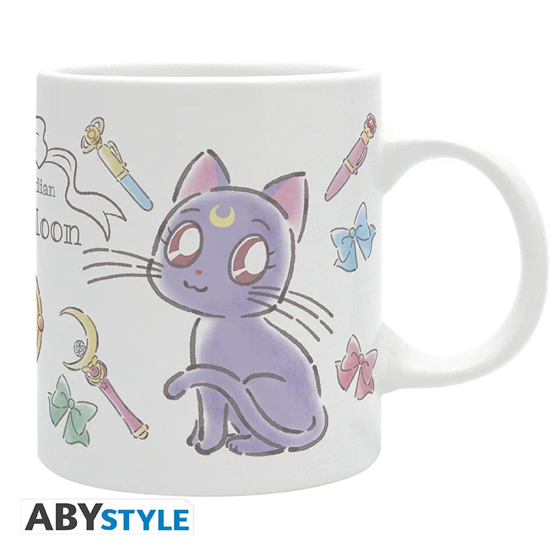 🌙🐱 SAILOR MOON - Luna & Artemis Chibi - Mug 320 ml 🐱🌙