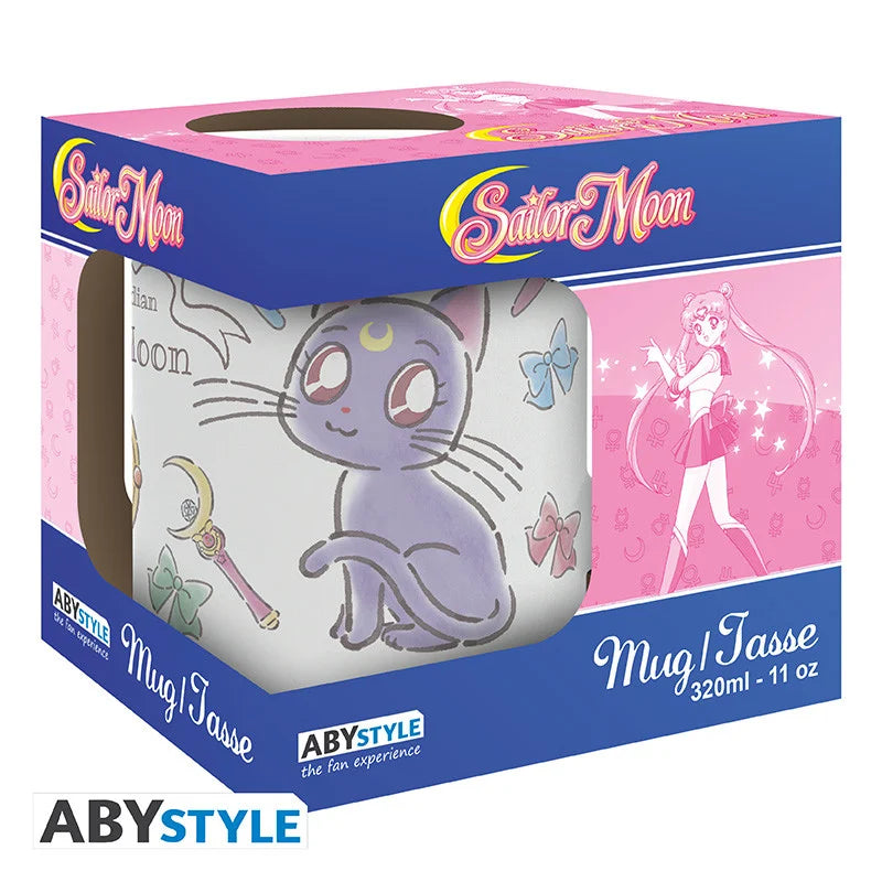 🌙🐱 SAILOR MOON - Luna & Artemis Chibi - Mug 320 ml 🐱🌙