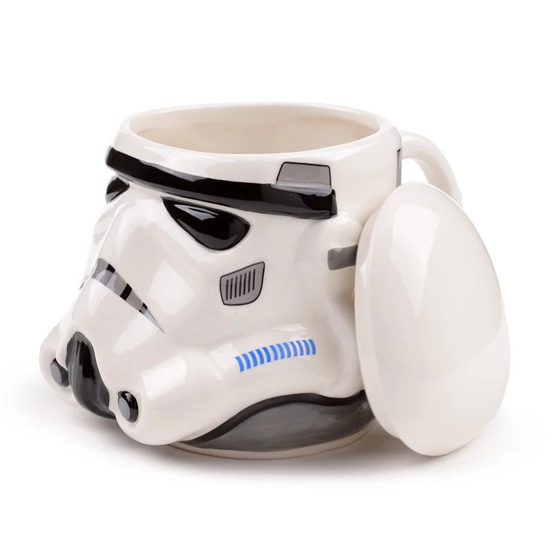 ⚔️🤍 STAR WARS – Stormtrooper Helmet Mug (Casque Stormtrooper) – Mug 3D avec couvercle 550 ml 🤍⚔️