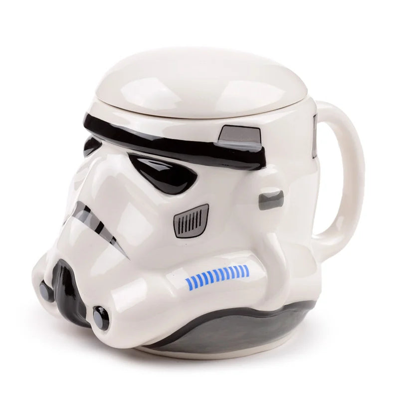 ⚔️🤍 STAR WARS – Stormtrooper Helmet Mug (Casque Stormtrooper) – Mug 3D avec couvercle 550 ml 🤍⚔️