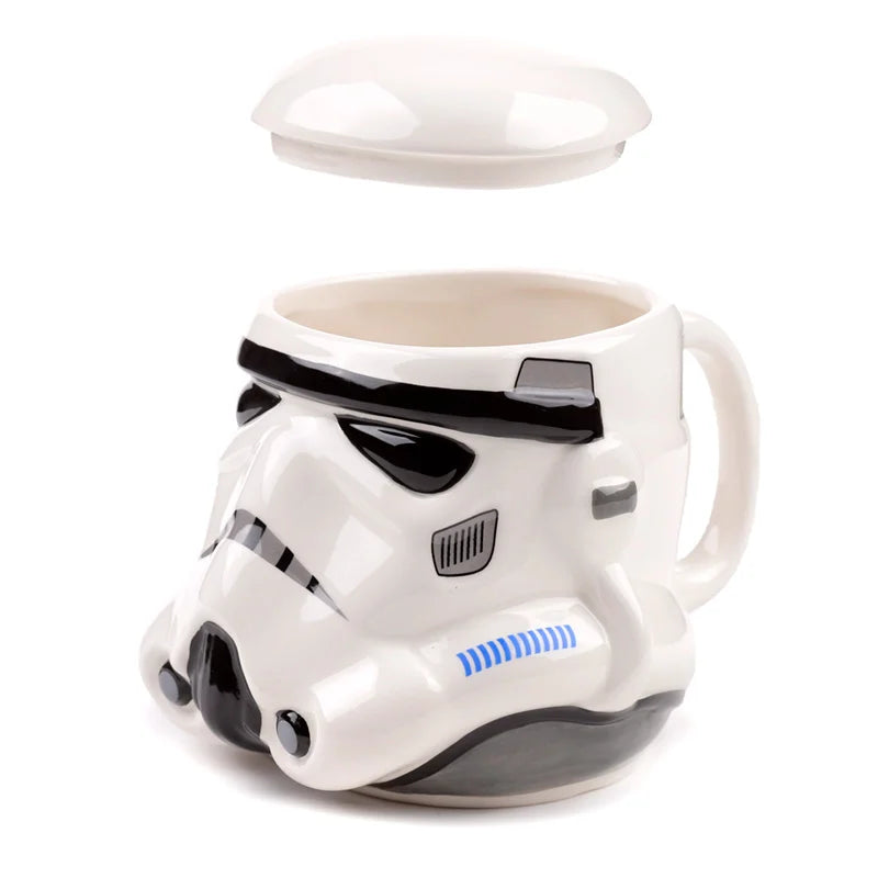 ⚔️🤍 STAR WARS – Stormtrooper Helmet Mug (Casque Stormtrooper) – Mug 3D avec couvercle 550 ml 🤍⚔️