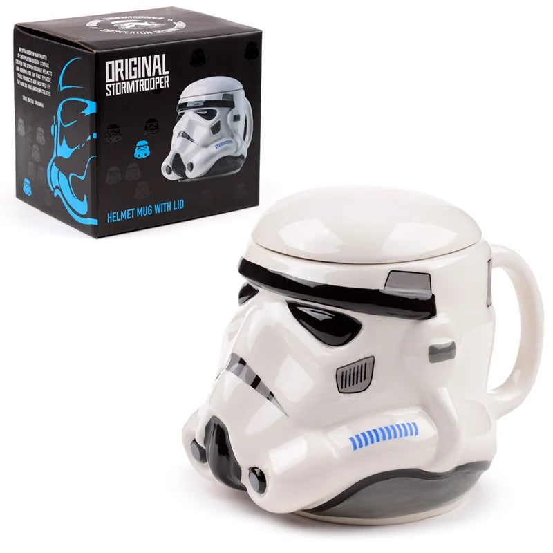 ⚔️🤍 STAR WARS – Stormtrooper Helmet Mug (Casque Stormtrooper) – Mug 3D avec couvercle 550 ml 🤍⚔️