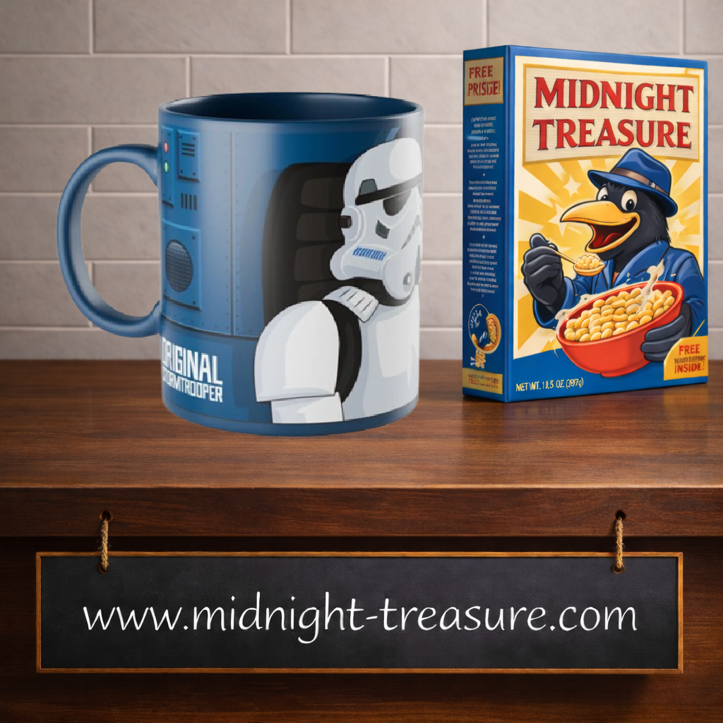 Mug Star Wars 300 ml en céramique avec illustration stylisée d’un Stormtrooper et décor inspiré des installations impériales.