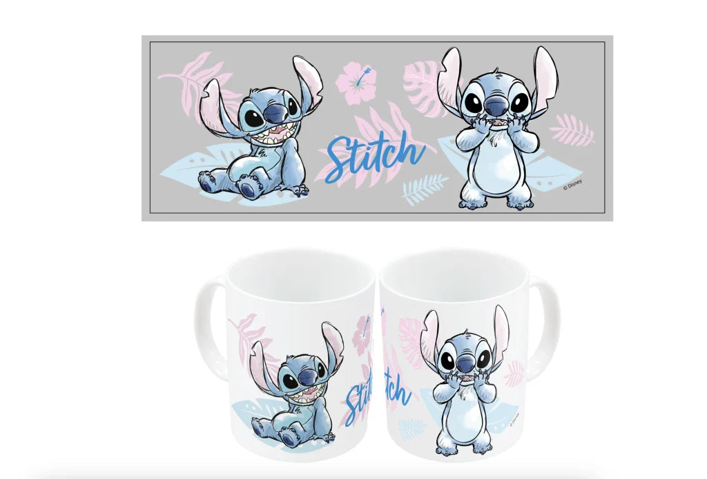 🌺💙 STITCH - Watercolor - Mug céramique - 325 ml 💙🌺