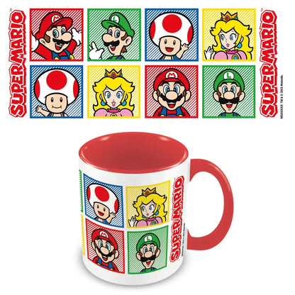 🍄🎮 SUPER MARIO – 4 Couleurs – Mug intérieur coloré 315 ml 🎮🍄