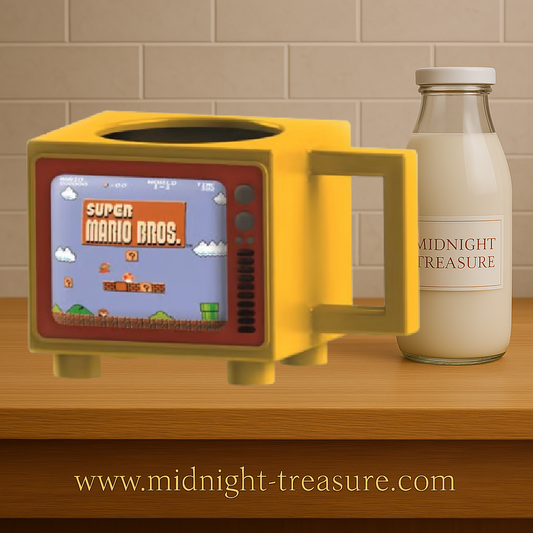"Mug Super Mario Bros â Like A Boss â 500 ml â Tasse thermorĂ©active en forme de tĂ©lĂ© rĂ©tro. LâĂ©cran affiche Bowser Ă froid et une scĂšne de jeu Ă chaud. Parfait pour les fans de Nintendo et rĂ©tro-gaming." đ