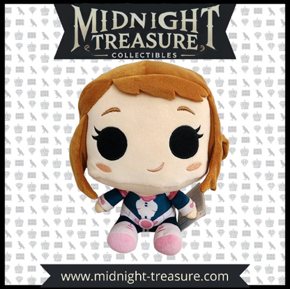 "Peluche Funko de Ochaco Uraraka (18 cm) – Produit officiel My Hero Academia, en boîte vitrine. Représente le personnage en tenue de héros avec un design fidèle et une matière ultra-douce."