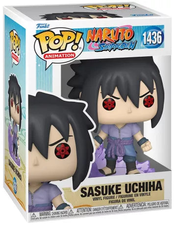 Funko Pop! Naruto Shippuden – Sasuke Uchiha (First Susano’o) – N°1436. Sasuke avec Mangekyō Sharingan et aura violette évoquant les premières manifestations du Susano’o. Une figurine dynamique parfaite pour les fans de Naruto Shippuden.