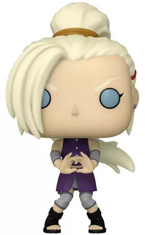 "Funko Pop! Naruto Shippuden – Ino Yamanaka (1506). Ino en position de jutsu avec sa tenue violette emblématique. Une figurine incontournable pour les fans de Naruto !"