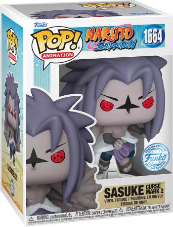 🖤👁️ Funko Pop! Animation N°1664 – Sasuke with Curse Mark 2 (Sasuke avec Marque Maudite Niveau 2) – Naruto Shippuden 👁️🖤