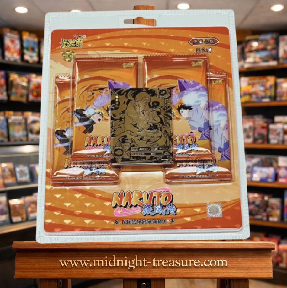 Blister Naruto Shippuden Kayou Cards Tier 4 Wave 1 avec 4 boosters scellés et 1 carte LR Legendary Rare