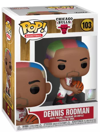 🏀🎨 Funko Pop! Basketball N°103 – Dennis Rodman – Chicago Bulls 🎨🏀
