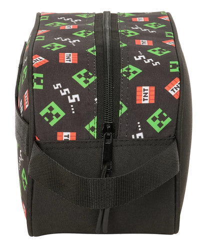 🎮⛏️ Nécessaire de Toilette Minecraft – Creeper & TNT – 26 x 12 x 15 cm 💥🟩