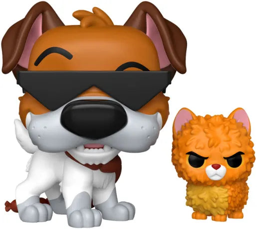 😎🐶 Funko Pop! Disney N°1705 – Dodger with Oliver (Roublard avec Oliver) [Chase] – Oliver & Company (Oliver et Compagnie) 🐶😎
