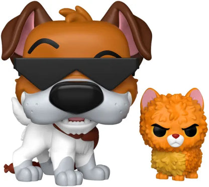😎🐶 Funko Pop! Disney N°1705 – Dodger with Oliver (Roublard avec Oliver) [Chase] – Oliver & Company (Oliver et Compagnie) 🐶😎