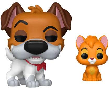🐶🐱 Funko Pop! Disney N°1705 – Dodger with Oliver (Roublard avec Oliver) – Oliver & Company (Oliver et Compagnie) 🐱🐶