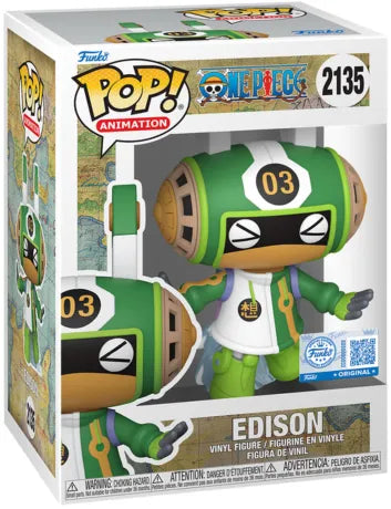 🧠⚙️ Funko Pop! Animation N°2135 – Edison – One Piece ⚙️🧠