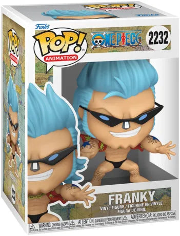 💪🔵 Funko Pop! Animation N°2232 – Franky with Sunglasses (Franky avec lunettes de soleil) – One Piece 🔵💪